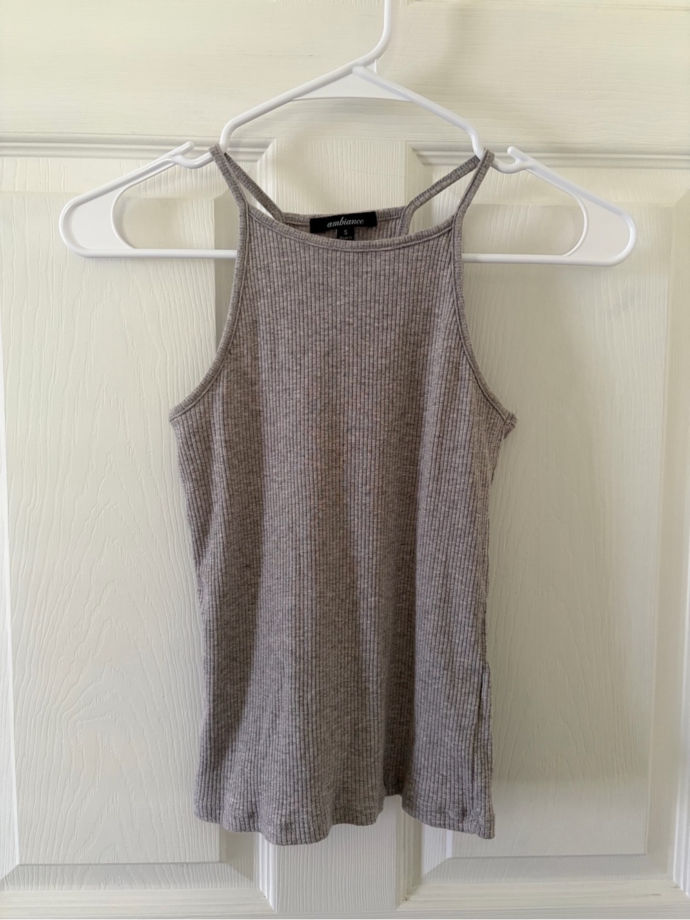 Ambiance Ribbed High-Neck Tank Top